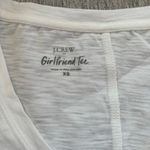 J.Crew  Girlfriend White Tee Shirt Photo 1