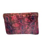VINTAGE 1980'S PINK & BLUE EEL SKIN BAG Photo 8