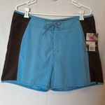 Royal Robbins  Radeau Azure Blue Brown Color Block Shorts Quick-Drying 16 NWT Photo 0