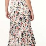 NWT Cinq a Sept Luka Floral Asymmetric Silk Slip Dress Cream Pink Ruffle Size 8 Photo 1