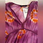 ZARA  Tie Dye Kaftan Dress Purple and orange Photo 4