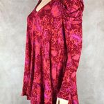 Free People  Hello Lover Floral Puffed Sleeve Tunic or Mini Dress NEW XS Photo 3