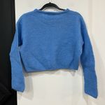 The Able Knitwear Blue Cropped Sweater Wool Mohair Size M Photo 3