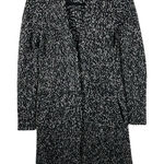 J. McLaughlin Sweater Women's Size XS Black White Marled Knit Long Cardigan Wool Photo 0