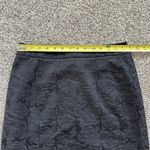 Anthropologie Vanessa Virginia black rose pattern knee-length skirt size 4 Photo 7