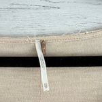 Free People  Cream Fringe Sleeve Scoop Neck Top Size XS Photo 2