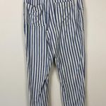 American Eagle  Striped Pants Cotton Coastal Women’s Size 6 Blue White Beach Photo 7