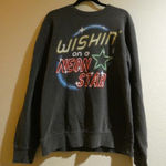 Morgan Wallen Gildan Crewneck Washed Grey Neon Star Gray Photo 0