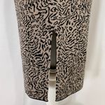 Sanctuary New  Animal Jacquard Knit Pull On Pencil Skirt Taupe Black Photo 4