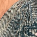 POL  Jacket Corduroy Women’s Green studded Photo 2