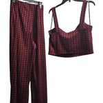 Forever 21 + Red Buffalo Check Crop Top and Wide Leg Pants Set Plus Size 3X Photo 0