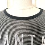 Brandy Melville John Galt black and white striped short sleeve Santa Monica shirt Photo 4