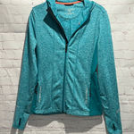 Brooks  Blue Athletic Zip Up Hooded Running Jacket for Women Size small Photo 0