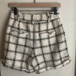 ANINE BING Becky Tweed Short In Beige Plaid Photo 9