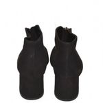 Liz Claiborne Hanson Block Heel Booties Black Micro Size 7.5 Photo 3