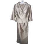 Vintage Montage Collection Two Piece Strapless Formal Dress With Jacket Size 8 Photo 0