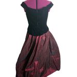 Vtg Y2k 90s Red Black Velvet Two Piece Floral Whimsigoth Fairy Prom Gown Sz 14 Photo 1