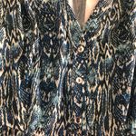ZARA Xsmall - Animal Print Mini Dress - Blue/white Photo 7