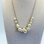 Pearl Necklace Gold Chain Statement Jewelry Bridal Wedding Party Women Photo 2