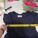 BHLDN Anthropologie  Navy Mendoza Formal Front Slit Dress Womens Size 8 READ FLAW Photo 13