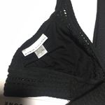 Robin Piccone  Perla Halter Bikini Top In Black Size S Photo 10