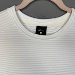 Nike  white Boxy Ribbed Sweatshirt Photo 4