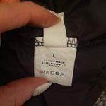 LAYNER Deep V Neck Ruffle Polka Dot Top Pom Pom Peplum Shirt Blouse size large Photo 8