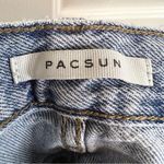 Pac Sun Womens Dad Jean Smiley Face Distressed High Waist Size 30 Grunge‎ Denim Photo 3