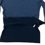 Athleta women’s wool cashmere stargazer oversized sweater blue colorblock sz S Photo 2