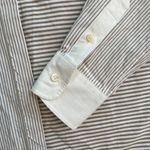 Ann Mashburn  Crisp 100% Cotton Mandarin Band Collar Button Tunic Shirt Size S Photo 4