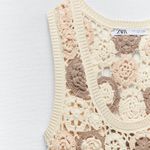 ZARA Floral Crochet Knit Dress Photo 6