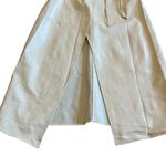 Oak + Fort  Cream Vegan Faux Leather Wrap Dress Midi Length Size Small Women's Photo 4