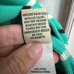 L.L.Bean  Blue & Green Striped Cotton Relaxed Fit Knit Top Women’s Size XL Photo 7