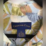 Charter Club  Beach Dress Women's Size 4 Maxi Beige Floral Linen Blend & Top Photo 4