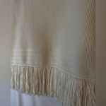 EXPRESS  cream colored high waisted fringe sweater mini skirt size XL Photo 9