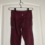 Lululemon  | Toasty Tech Tight II‎ Leggings Garnet Burgundy | Women's 4 Photo 5