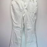 White Flared Bootcut Embroidered Belle Jeans with Rhinestones by Jeanstar 10M Size 10 Photo 4