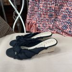 Sole Society  Fabric‎ Knot Slip On Espadrille Wedges in Black Size 6.5 Photo 1