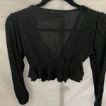 Urban Outfitters : Lot of 2- Black Asymmetrical long sleeve- Polka dot v-neck- XS Photo 5