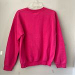 Gildan Swimming Pink Sweatshirt Small Cotton/Polyester Blue Writing Swim Photo 5