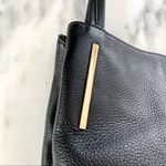 Vince Camuto Black Genuine Leather IKE Tote Bag Photo 5