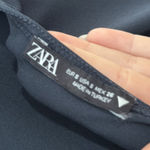 ZARA  navy blue open back maxi dress Photo 4