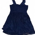 TJ Maxx Navy Blue Polka Dot Romper Photo 3