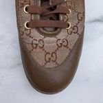 Gucci monogram GG lurex canvas and leather high top sneakers size IT 35 US 5 Photo 8