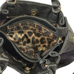 Jessica Simpson  Black Pebbled Leather Handbag Crossbody Purse 10 x 9 inches Photo 9