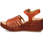Kork-Ease KORKS Marley Faux Leather Sandal Women's 11 Orange Upper Cushioned Cork NWOT Photo 1