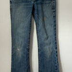 Ariat Real Denim Bootcut Jeans Medium Wash Embellished Pockets Womens Size 28L Photo 0