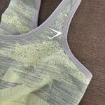 Gymshark workout yellow gray sports bra Photo 3