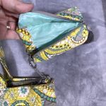 Vera Bradley Tote Shoulder Bag & Coin Purse Lemon Parfait Yellow Gray Paisley Photo 4