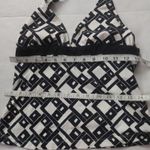 Jag jeans JAG Two Piece Geometric Halter Black/White Bikini S Resortwear Vacation Casual Photo 2